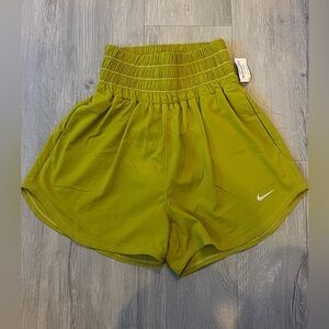 Nike Women's Lime Green Athletic Shorts